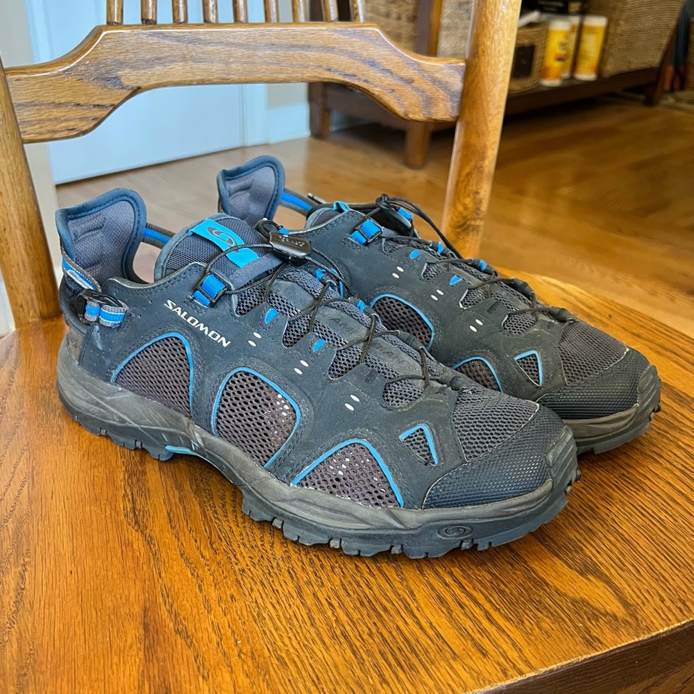 Salomon Techamphibian 3 Trail Shoes Hiking Men’s 9.5 Water Outdoor Shoes Blue